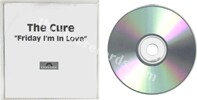 Friday I'm in love (issued 2001). Sent out to radios around the time of Greatest Hits. Black and white Polydor logo sleeve. - Thanks to jchristophem.