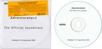 V.A. - Adventureland (issued 2009). 14 tracks. Features "Just like heaven". Orange sticker on the PVC wallet with some facts and UK contact details at London's Hesso Media. - Thanks to jchristophem.