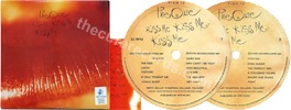 Kiss me kiss me kiss me  (issued 1987). Promo gold stamped copy with "10 imaginary years" book ad distributed by Ferret'n'Spanner Plugging Co Ltd. Single sleeve. - Thanks to Cure1980.