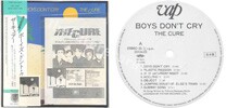 Boys don't cry (issued 1984). With obi. Promo white label. Some copies were issued with a promo photo of the album cover and a press sheet.