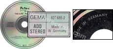 Pornography (issued 1986). Silver ring. "Made in W. Germany" on disc. Matrix reads "MADE IN GERMANY  827 688-2 02 %". - Thanks to rafacure