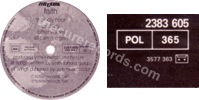 Faith (issued 1981). Inner sleeve. "POL 365" plus cassette catalogue number printed on back sleeve. "Imp. POLYGRA, INDUSTRIES MESSAGERIES". - Thanks to paneuropean