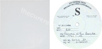 Pictures of you (remix) / (blank) (issued 1990). Plain white sleeve. Matix number is "StED A2". - Thanks to Cure1980