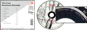 Seventeen seconds (issued 2001). Silver ring. Disc ring states "825 354-2 02" and "Made in Germany by Universal M & L". Like all Metronome issues, no Fiction logo on front sleeve. - Thanks to rafacure