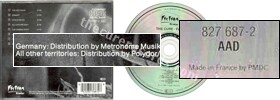 Faith (issued 1985). ''Made in France by PMDC" on disc. Clear ring. German sleeve. - Thanks to rafacure