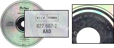Faith (issued 1990). B.I.E.M. / STEMRA on disc. "Made in W. Germany by PDO" on inner ring. Matrix: 827 687-2 02 # MADE IN W. GERMANY BY PDO. - Thanks to rafacure