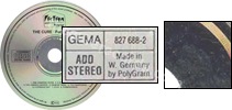 Pornography (issued 1986). First issue. Silver ring. "Made in West Germany by PolyGram" on disc. Catalogue number printed on the rear side of backsleeve. Matrix says "827 688-2 01 *". - Thanks to rafacure