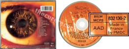 Kiss me kiss me kiss me (issued 1987). Made in France by PDMC. Orange disc. CD States "BIEM MCPS". - Thanks to rafacure