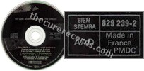 Staring at the sea � The singles (issued 1990). CD says "BIEM STEMRA 829 239-2 AAD Made in France by PMDC". Matrix says "829 239-2 00 L7 1.E IFPI 0206". - Thanks to rafacure